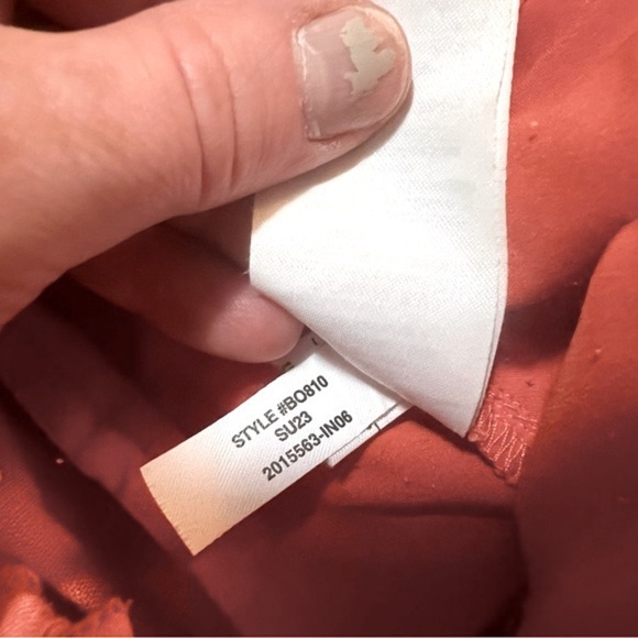 J. Crew Apricot Orange Linen Cropped Pull On Pants Size Large Lagenlook Beachy - Picture 12 of 12